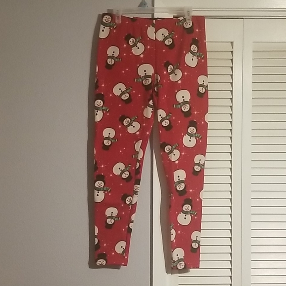 Fleece snowmen leggings - Picture 1 of 4
